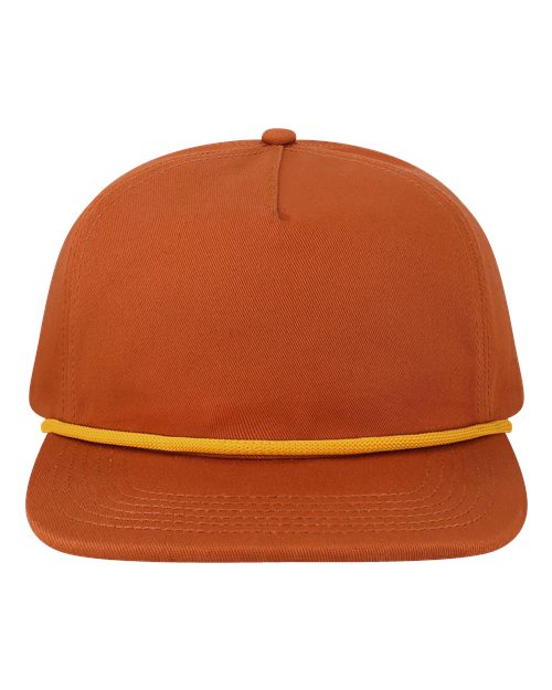 LOCALE WILSON Five-Panel Rope Cap - Rust - front