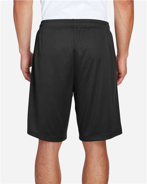 Team 365 TT11SH Men's Zone Performance Shorts - Black - model back