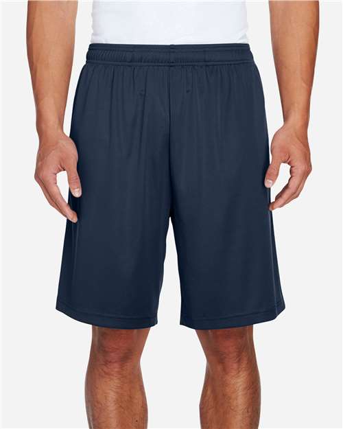 Team 365 TT11SH Men's Zone Performance Shorts - Sport Dark Navy - model front
