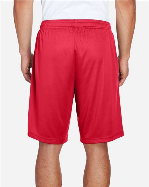 Team 365 TT11SH Men's Zone Performance Shorts - Sport Red - model back