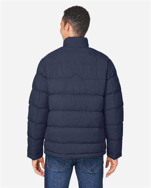 Core 365 CE720 Men's Inspire Puffer Jacket - Classic Navy - model back