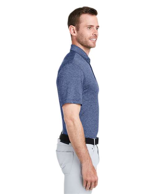vineyard vines G011146 Men's Destin Stripe Sankaty Polo - Blue Depth - model side