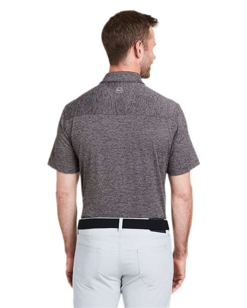 vineyard vines G011146 Men's Destin Stripe Sankaty Polo - Evening Sky - model back