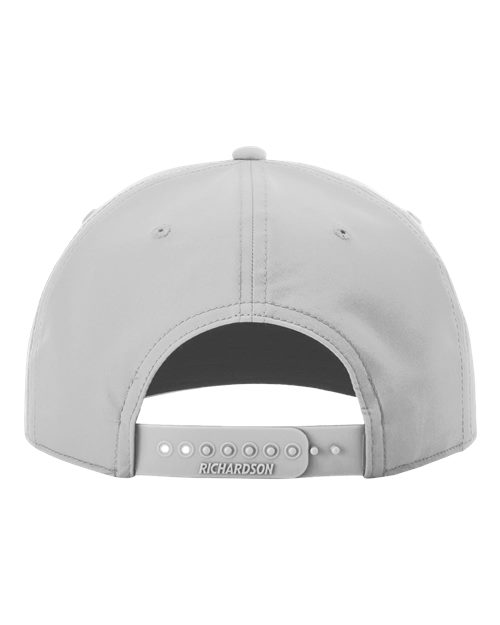 Richardson 258 Five-Panel Classic Rope Cap - Light Grey/ White - back
