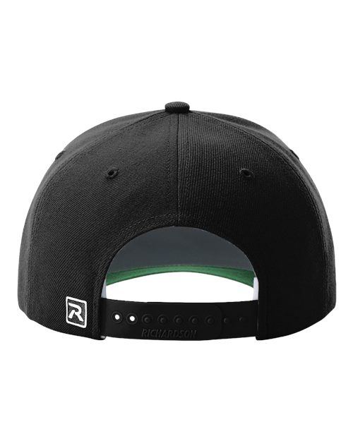 Richardson 512 Surge Snapback Cap - Black - back