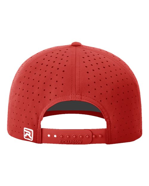 Richardson 632 Laser Perf R-Flex Cap - Red - back