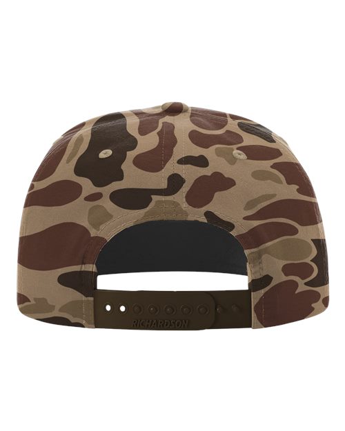Richardson 256P Printed Umpqua Gramps Cap - Bark Duck Camo/ Brown - back
