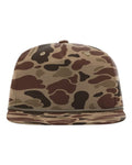 Richardson 256P Printed Umpqua Gramps Cap - Bark Duck Camo/ Brown - front