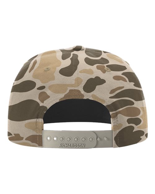 Richardson 256P Printed Umpqua Gramps Cap - Harvest Duck Camo/ Light Brown - back