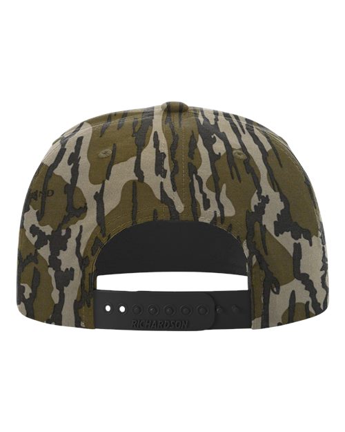 Richardson 256P Printed Umpqua Gramps Cap - Mossy Oak Bottomland/ Black - back