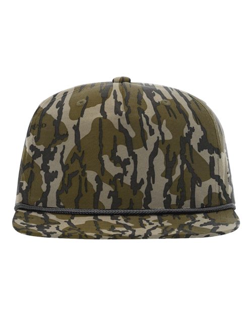 Richardson 256P Printed Umpqua Gramps Cap - Mossy Oak Bottomland/ Black - front