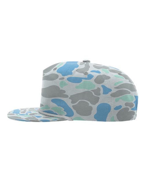 Richardson 256P Printed Umpqua Gramps Cap - Saltwater Duck Camo/ Charcoal - side
