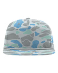 Richardson 256P Printed Umpqua Gramps Cap - Saltwater Duck Camo/ Charcoal - front
