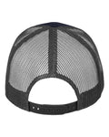 Valucap VC400 Mesh-Back Twill Trucker Cap - Navy/ Charcoal - back
