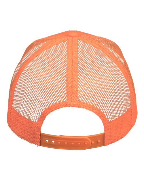 Valucap VC400 Mesh-Back Twill Trucker Cap - Neon Orange - back