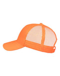 Valucap VC400 Mesh-Back Twill Trucker Cap - Neon Orange - side