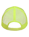Valucap VC400 Mesh-Back Twill Trucker Cap - Neon Yellow - back
