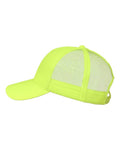 Valucap VC400 Mesh-Back Twill Trucker Cap - Neon Yellow - side