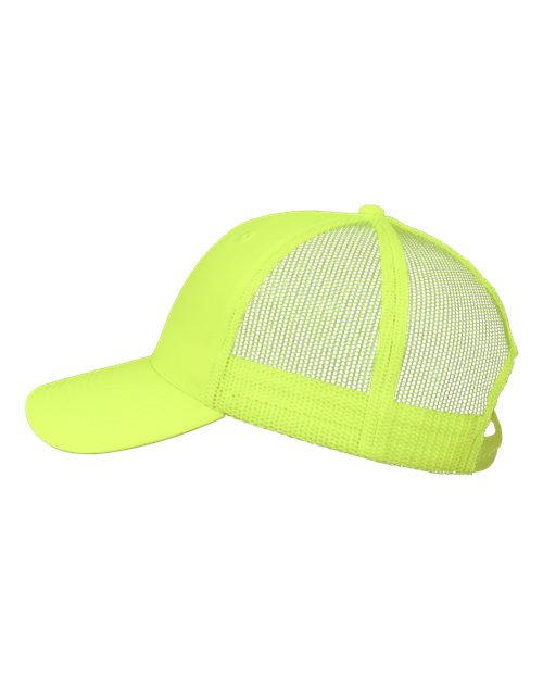 Valucap VC400 Mesh-Back Twill Trucker Cap - Neon Yellow - side