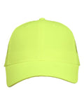Valucap VC400 Mesh-Back Twill Trucker Cap - Neon Yellow - front