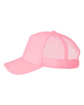 Valucap VC700 Foam Mesh-Back Trucker Cap - Pink - side