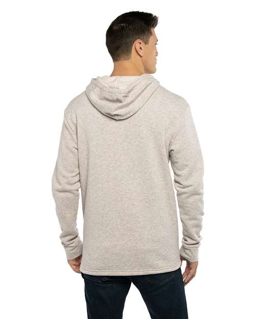 Next Level 9300 Unisex Malibu Welt Pocket Hoodie Sweatshirt - Oatmeal - model back