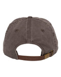 Adams Headwear LP101 Optimum Pigment-Dyed Dad Hat - Espresso - back