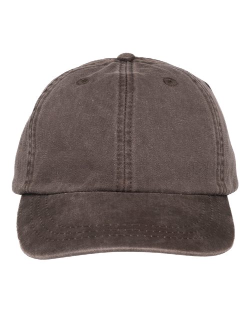 Adams Headwear LP101 Optimum Pigment-Dyed Dad Hat - Espresso - front