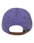 Adams Headwear LP101 Optimum Pigment-Dyed Dad Hat - Grape - back