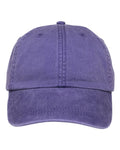 Adams Headwear LP101 Optimum Pigment-Dyed Dad Hat - Grape - front