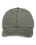Adams Headwear LP101 Optimum Pigment-Dyed Dad Hat - Spruce Green - front