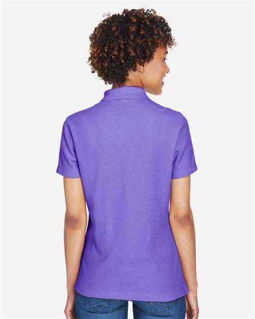 Devon & Jones DG150W Women's DRYTEC20 Performance Polo - Grape - model back