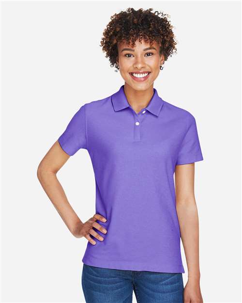 Devon & Jones DG150W Women's DRYTEC20 Performance Polo - Grape - model front