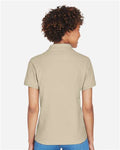 Devon & Jones D100W Women's Pima Piqué Polo - Stone - model back