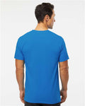 M&O 4800 Men's Gold Soft Touch T-Shirt - Ocean Blue - model back