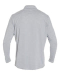 ANETIK MVQTRL9 Men's Low Pro Quarter-Zip Pullover - Alloy Heathered - back