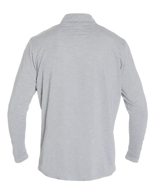 ANETIK MVQTRL9 Men's Low Pro Quarter-Zip Pullover - Alloy Heathered - back