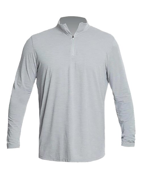 ANETIK MVQTRL9 Men's Low Pro Quarter-Zip Pullover - Alloy Heathered - front