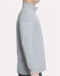 ANETIK MVQTRL9 Men's Low Pro Quarter-Zip Pullover - Alloy Heathered - model side