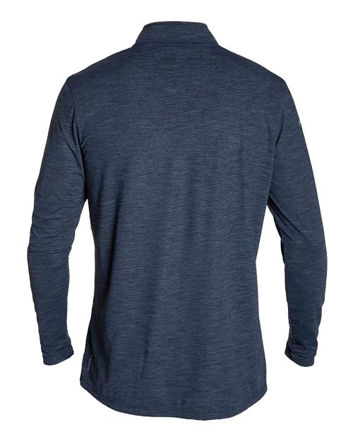 ANETIK MVQTRL9 Men's Low Pro Quarter-Zip Pullover - Midnight Heathered - back