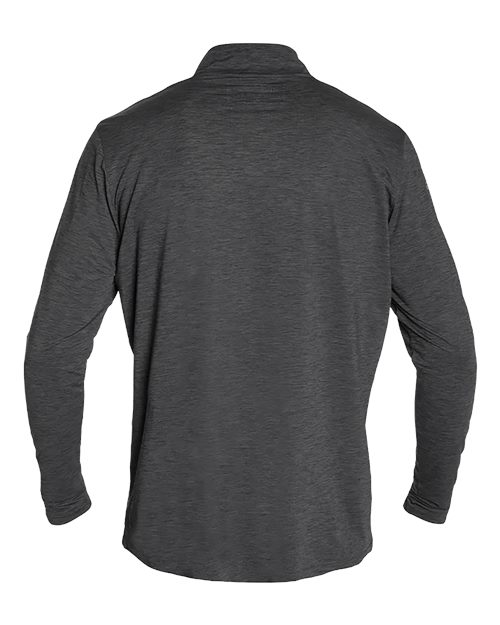 ANETIK MVQTRL9 Men's Low Pro Quarter-Zip Pullover - Charcoal Heathered - back