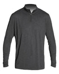 ANETIK MVQTRL9 Men's Low Pro Quarter-Zip Pullover - Charcoal Heathered - front