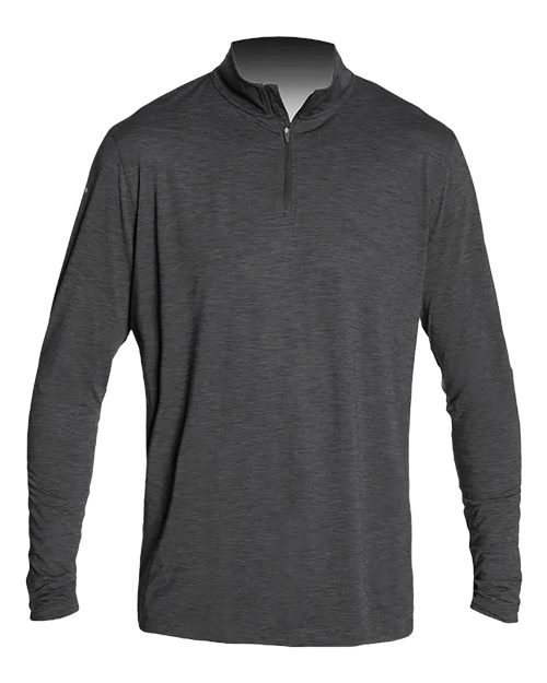 ANETIK MVQTRL9 Men's Low Pro Quarter-Zip Pullover - Charcoal Heathered - front
