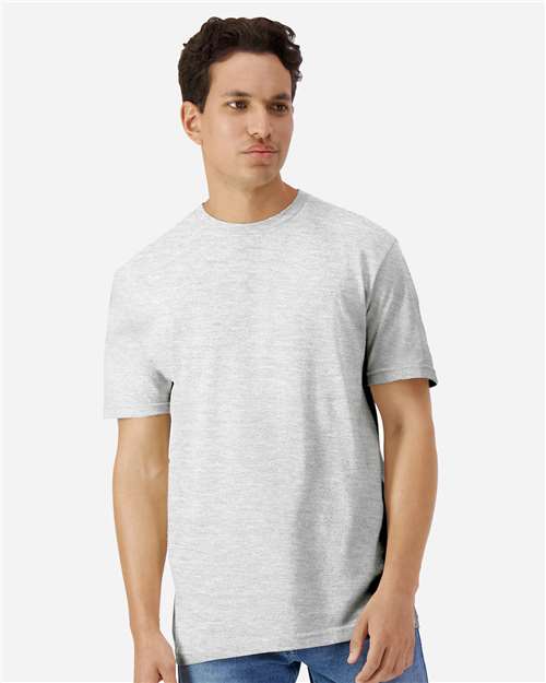 Gildan 3000 Heavyweight Cotton T-Shirt - Ash - model front