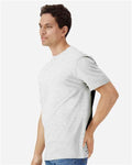 Gildan 3000 Heavyweight Cotton T-Shirt - Ash - model side