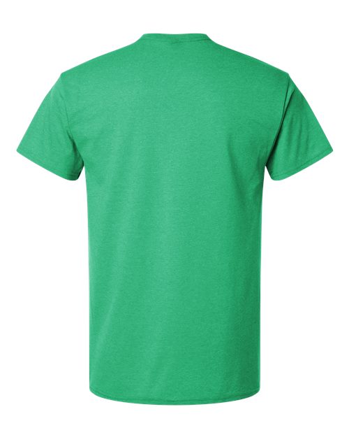 Gildan 3000 Heavyweight Cotton T-Shirt - Heather Irish Green - back