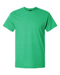 Gildan 3000 Heavyweight Cotton T-Shirt - Heather Irish Green - flat front