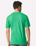 Gildan 3000 Heavyweight Cotton T-Shirt - Heather Irish Green - model back