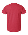 Gildan 3000 Heavyweight Cotton T-Shirt - Heather Red - back