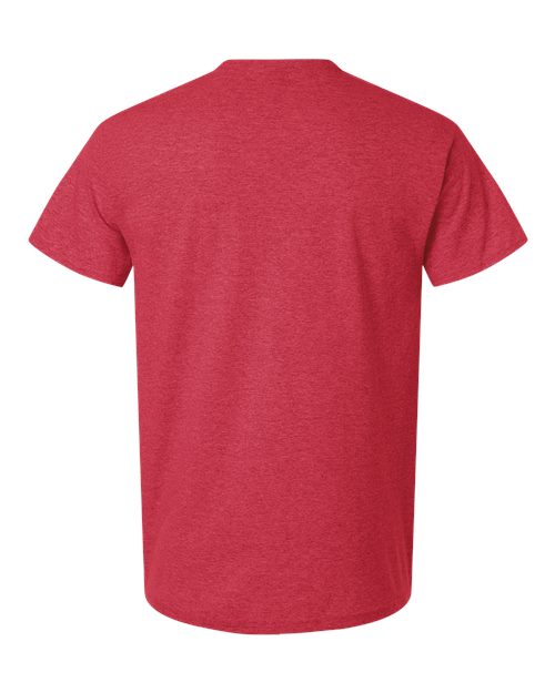 Gildan 3000 Heavyweight Cotton T-Shirt - Heather Red - back